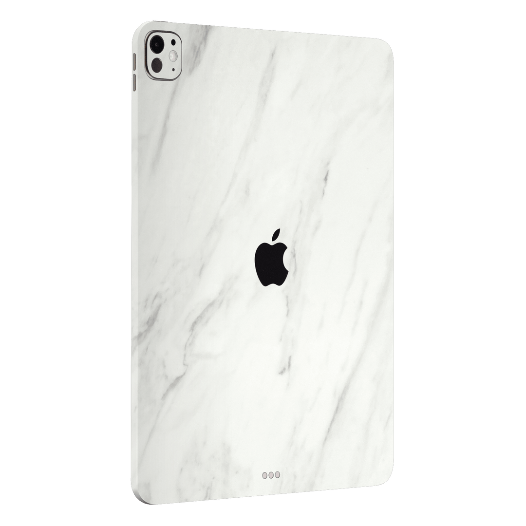 iPad Pro 11” (M4) Luxuria White Marble Stone Skin Wrap Sticker Decal Cover Protector by QSKINZ | qskinz.com