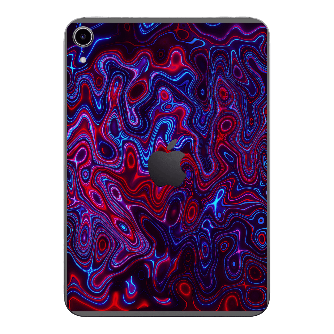 iPad Mini 6 Print Printed Custom SIGNATURE Flux Fusion Purple Neon Skin Wrap Sticker Decal Cover Protector by QSKINZ | QSKINZ.COM