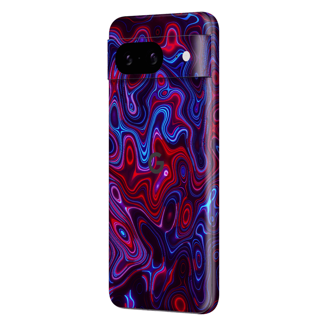 Pixel 8 Print Printed Custom SIGNATURE Flux Fusion Purple Neon Skin Wrap Sticker Decal Cover Protector by QSKINZ | QSKINZ.COM