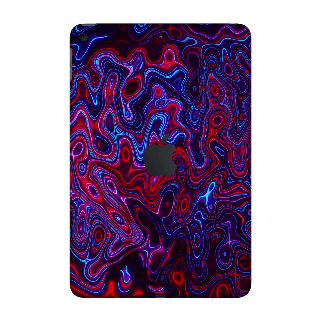 iPad Mini 5 Print Printed Custom SIGNATURE Flux Fusion Purple Neon Skin Wrap Sticker Decal Cover Protector by QSKINZ | QSKINZ.COM