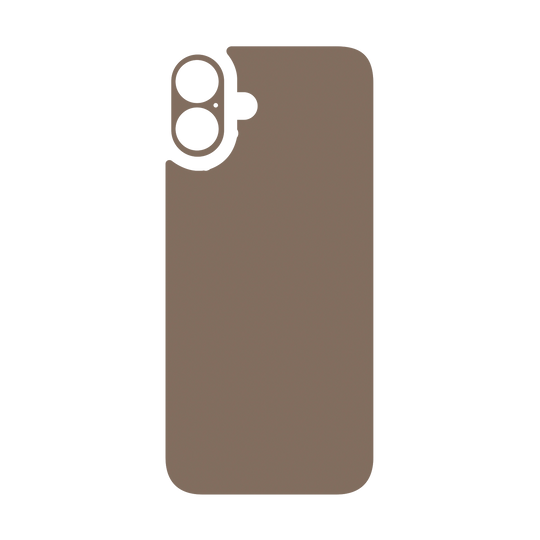 iPhone 16 Plus Qcaze - Soft-Touch MOCHA Taupe StealthMatte (Case + Skin Kit)