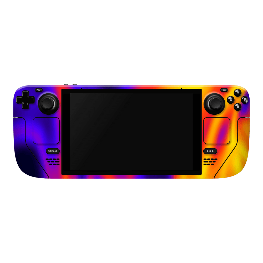 Steam Deck OLED Print Printed Custom SIGNATURE Infrablaze Infrared Thermal Neon Skin Wrap Sticker Decal Cover Protector by QSKINZ | QSKINZ.COM