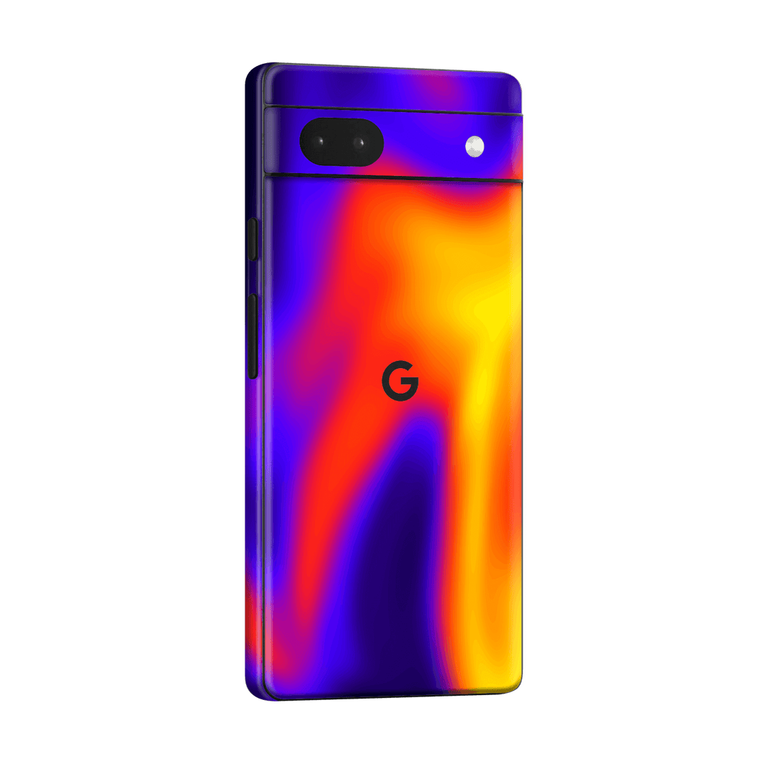 Pixel 6a Print Printed Custom SIGNATURE Infrablaze Infrared Thermal Neon Skin Wrap Sticker Decal Cover Protector by QSKINZ | QSKINZ.COM