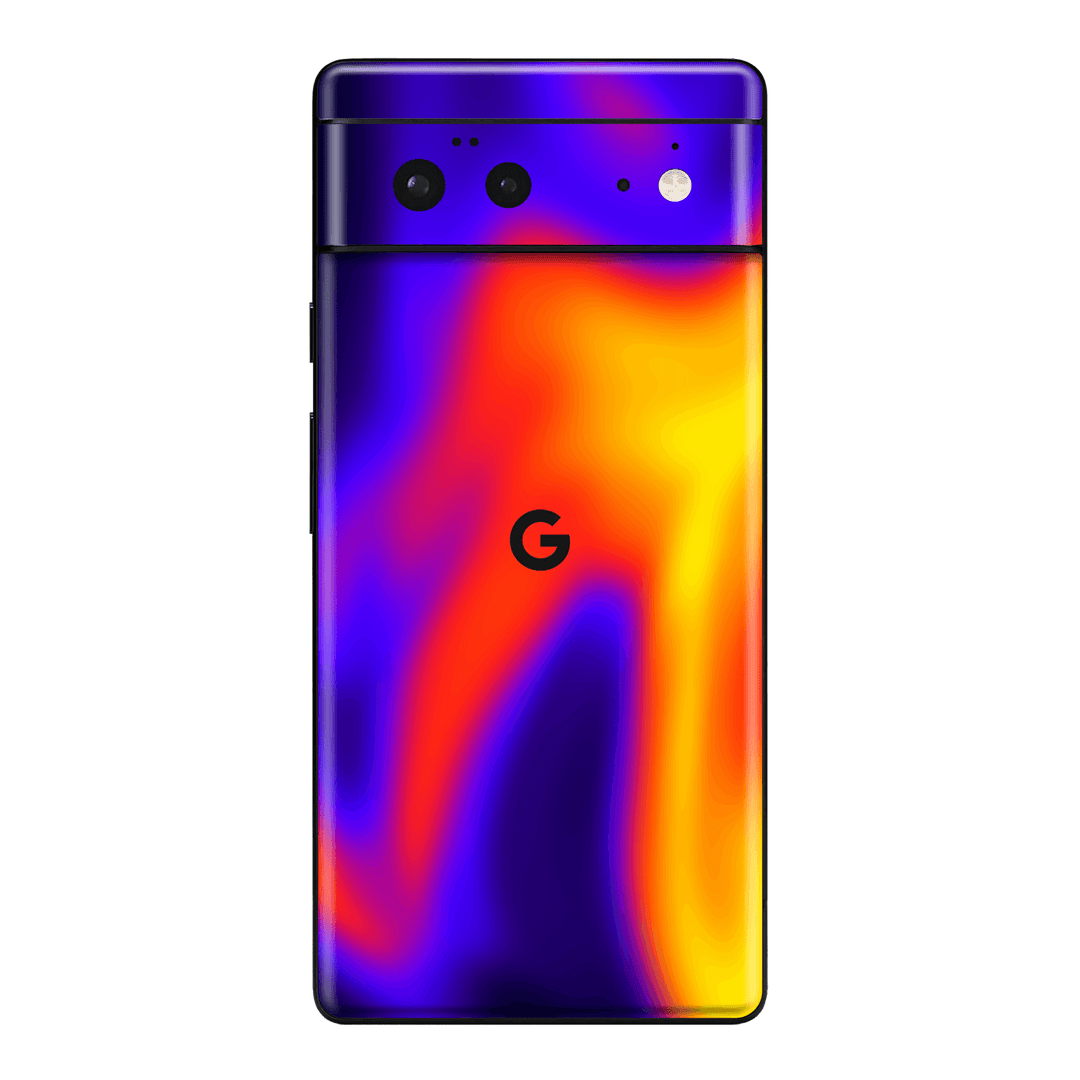 Pixel 6 Print Printed Custom SIGNATURE Infrablaze Infrared Thermal Neon Skin Wrap Sticker Decal Cover Protector by QSKINZ | QSKINZ.COM