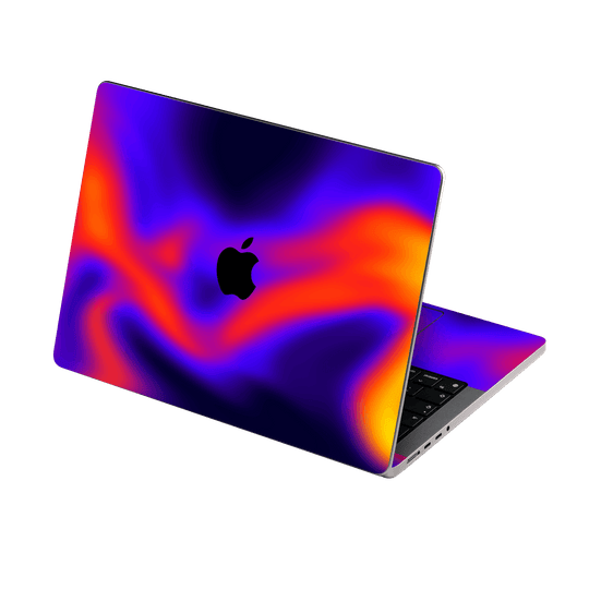 MacBook PRO 14" (2021/2023) Print Printed Custom SIGNATURE Infrablaze Infrared Thermal Neon Skin Wrap Sticker Decal Cover Protector by QSKINZ | QSKINZ.COM