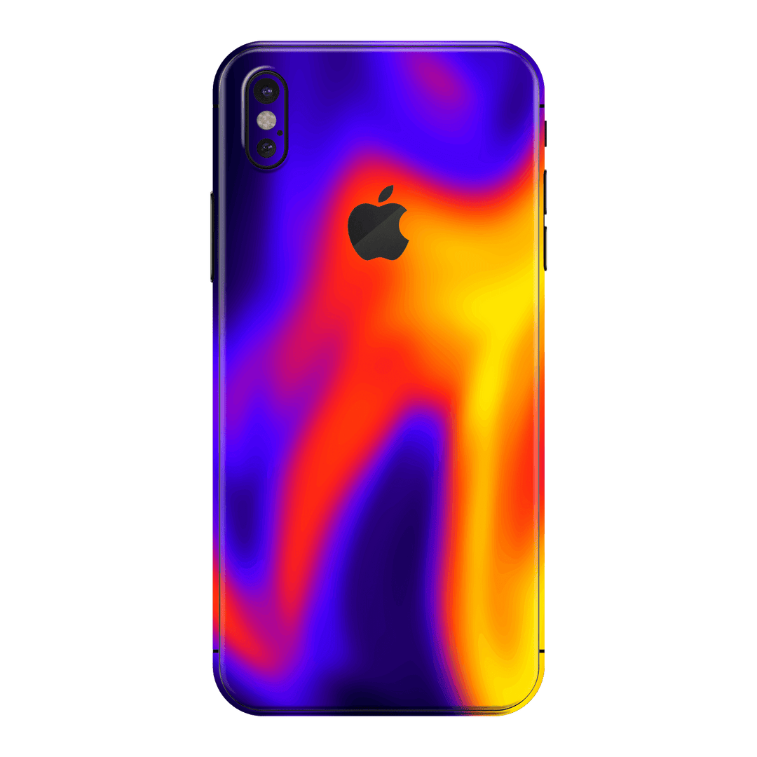 iPhone X Print Printed Custom SIGNATURE Infrablaze Infrared Thermal Neon Skin Wrap Sticker Decal Cover Protector by QSKINZ | QSKINZ.COM