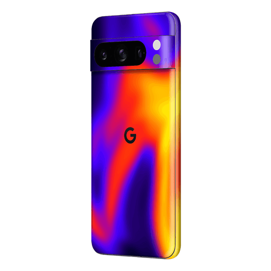 Pixel 8 PRO Print Printed Custom SIGNATURE Infrablaze Infrared Thermal Neon Skin Wrap Sticker Decal Cover Protector by QSKINZ | QSKINZ.COM