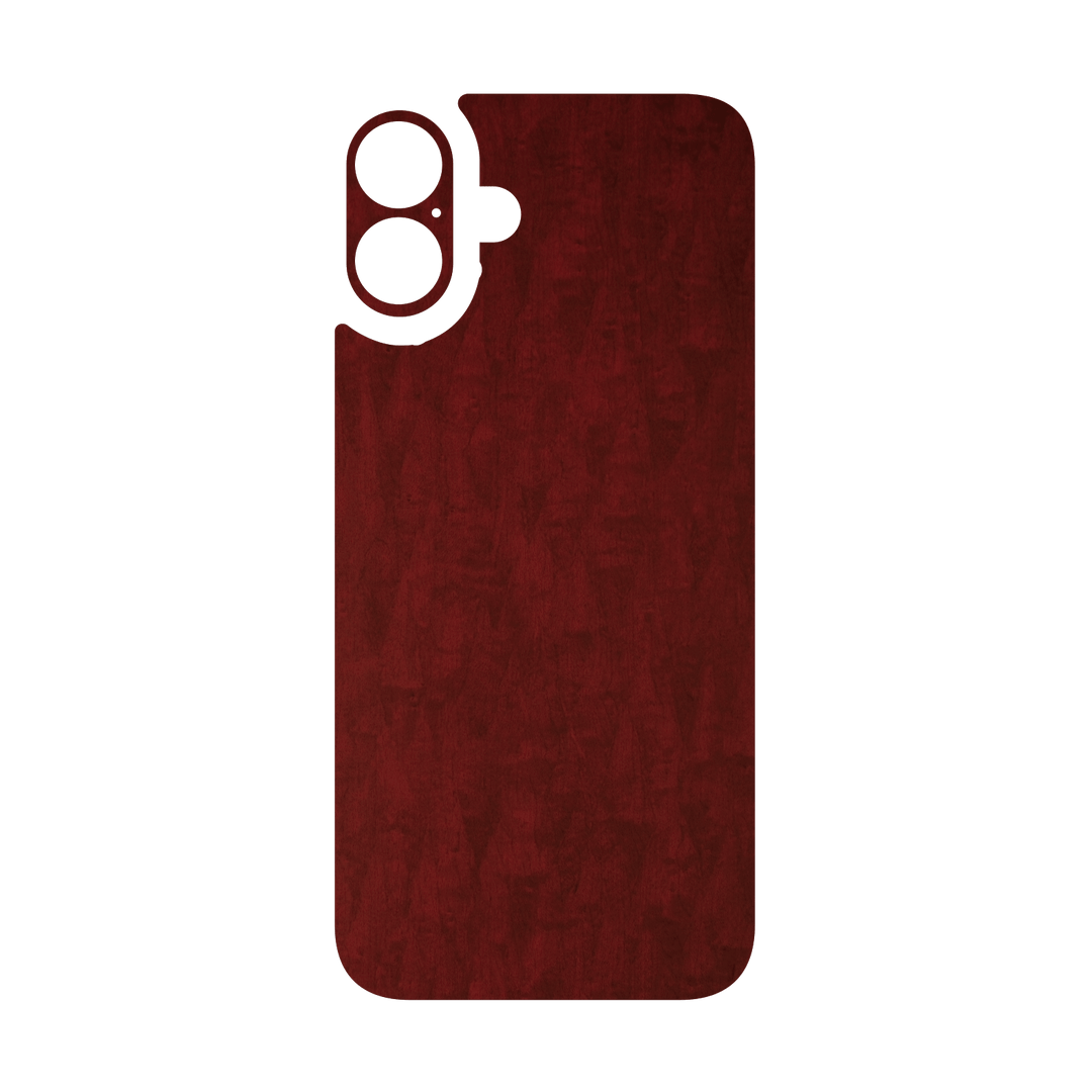 iPhone 16 Plus Qcaze - LUXURIA Scarlet Satin Wood (Case + Skin Kit)