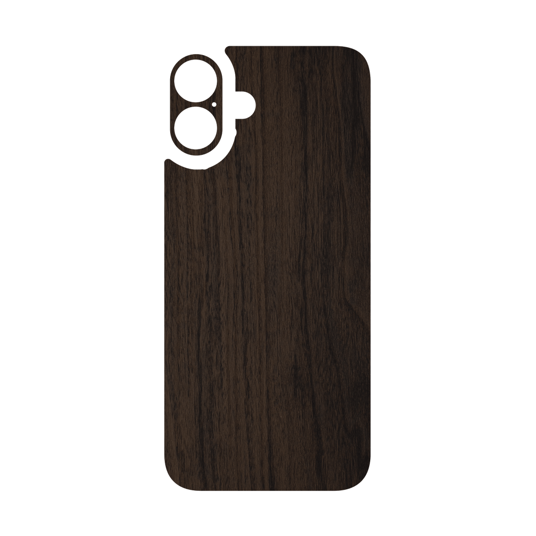 iPhone 16 Qcaze - LUXURIA Textured DARK WALNUT (Case + Skin Kit)