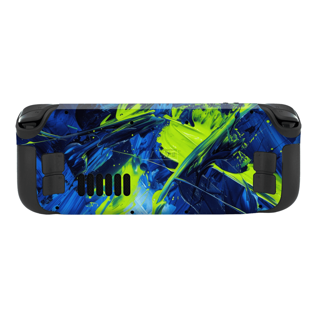 Steam Deck OLED Glowquatic Skin, Wrap Qskinz Steam Deck OLED Glowquatic Skin, Wrap Qskinz