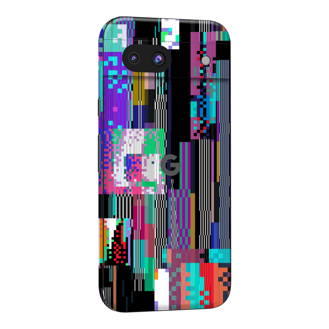Google Pixel 8a Print Printed Custom SIGNATURE Glitchscape Glitch No Signal Colours Skin Wrap Sticker Decal Cover Protector by QSKINZ | QSKINZ.COM