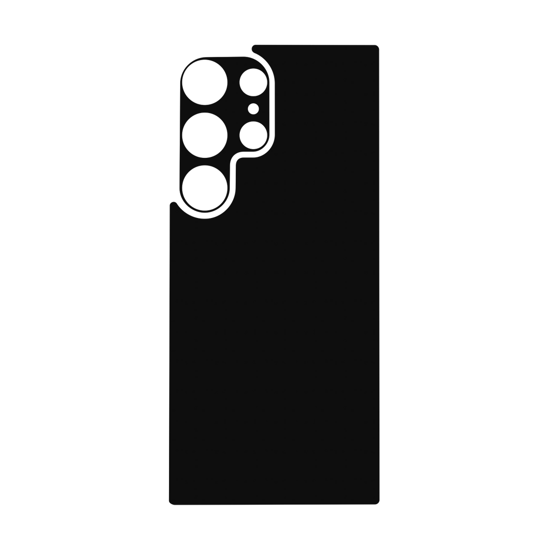 Galaxy S24 ULTRA Qcaze - Soft-Touch PHANTOM Black StealthMatte (Case + Skin Kit)