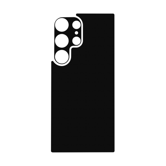 Galaxy S24 ULTRA Qcaze - Soft-Touch PHANTOM Black StealthMatte (Case + Skin Kit)