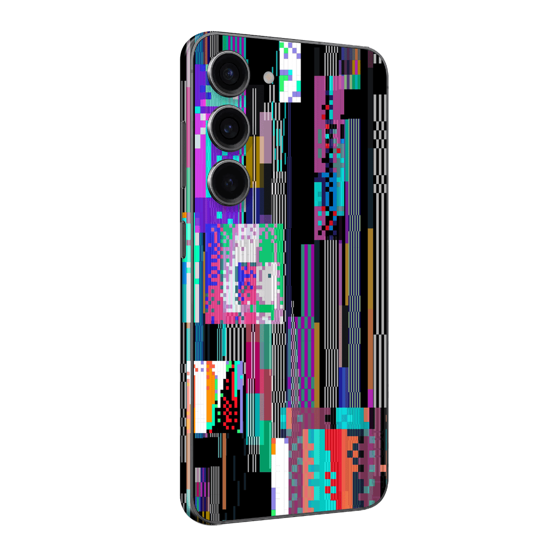 Samsung Galaxy S23+ PLUS Print Printed Custom SIGNATURE Glitchscape Glitch No Signal Colours Skin Wrap Sticker Decal Cover Protector by QSKINZ | QSKINZ.COM