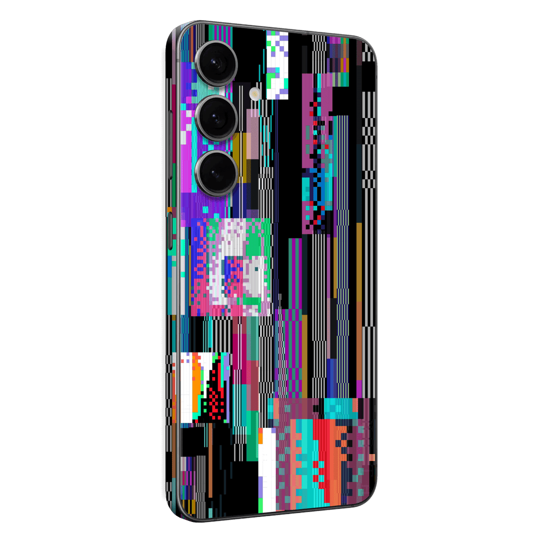 Samsung Galaxy S24+ PLUS Print Printed Custom SIGNATURE Glitchscape Glitch No Signal Colours Skin Wrap Sticker Decal Cover Protector by QSKINZ | QSKINZ.COM