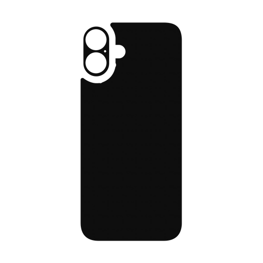 iPhone 16 Plus Qcaze - Soft-Touch PHANTOM Black StealthMatte (Case + Skin Kit)