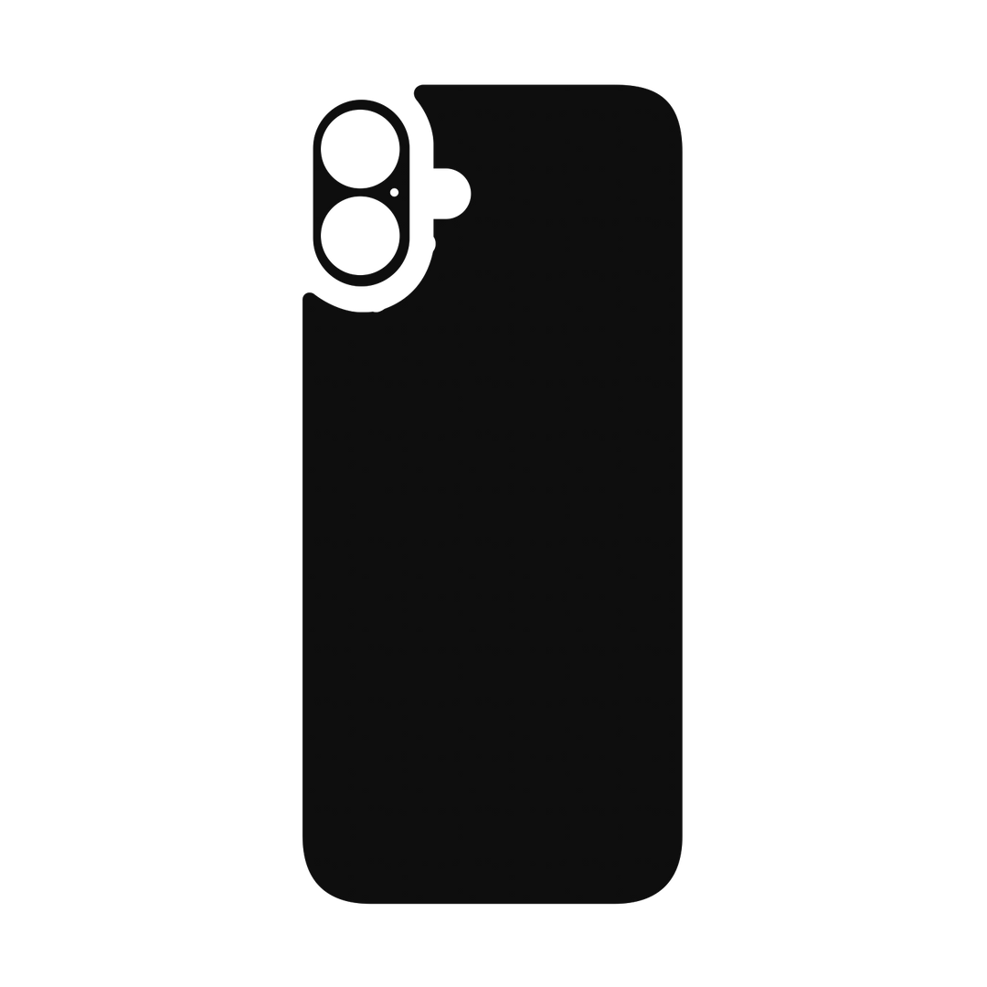 iPhone 16 Qcaze - Soft-Touch PHANTOM Black StealthMatte (Case + Skin Kit)