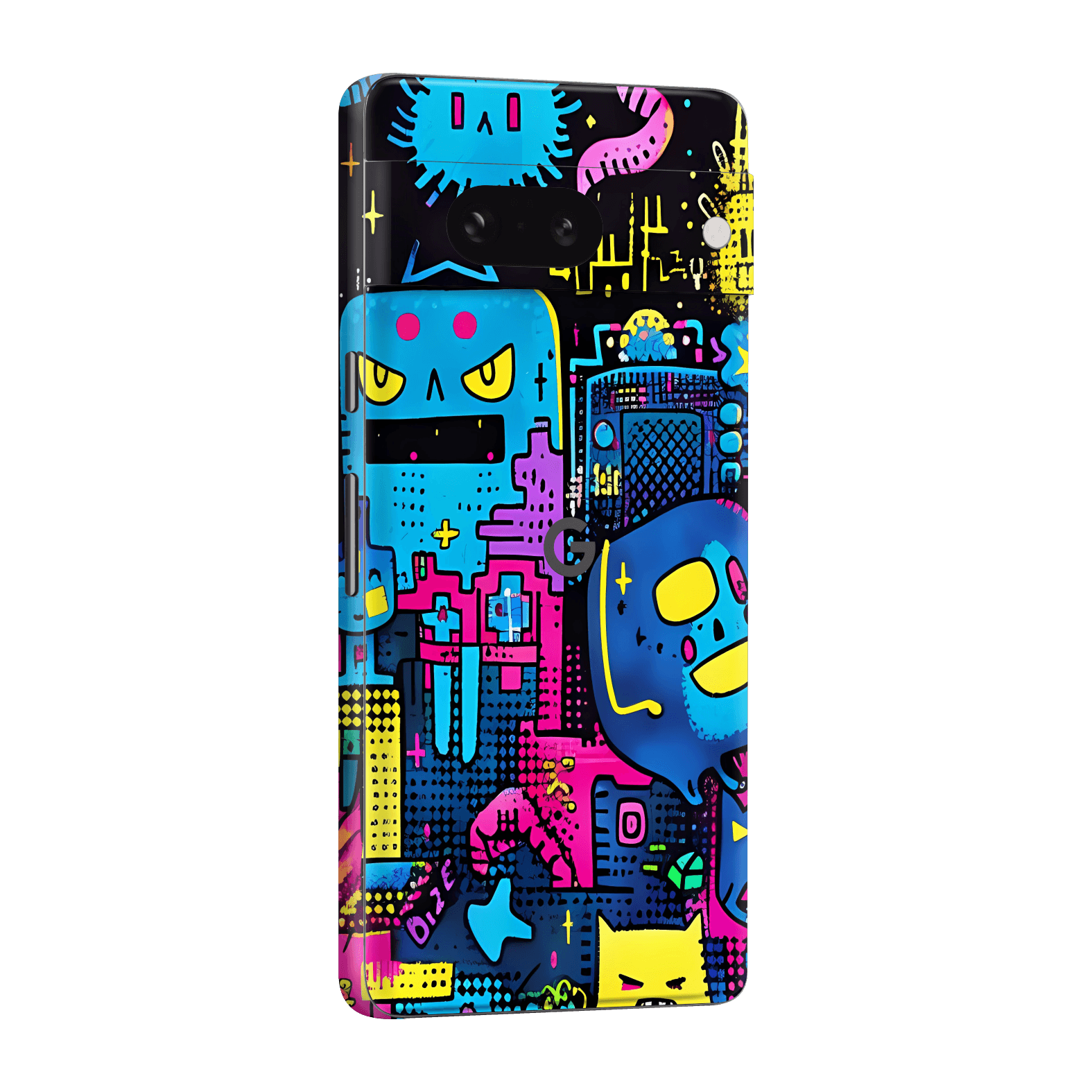 Pixel 7a Print Printed Custom SIGNATURE Arcade Rave Gaming Gamer Pixel Skin Wrap Sticker Decal Cover Protector by QSKINZ | QSKINZ.COM