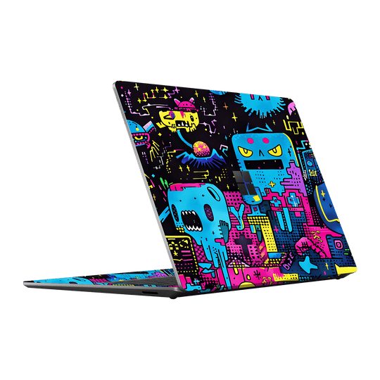 Surface Laptop Go 3 Print Printed Custom SIGNATURE Arcade Rave Gaming Gamer Pixel Skin Wrap Sticker Decal Cover Protector by QSKINZ | QSKINZ.COM