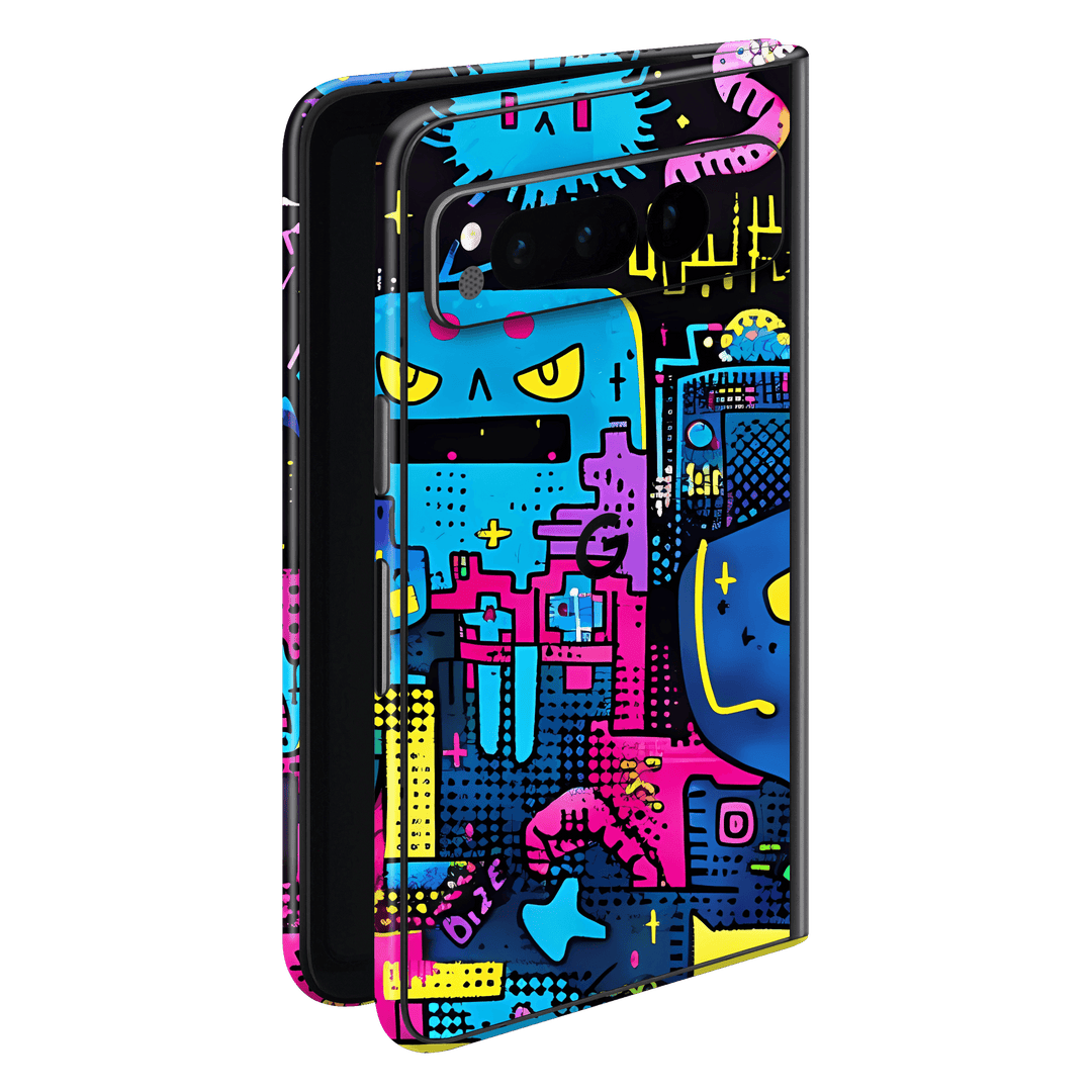 Pixel FOLD Print Printed Custom SIGNATURE Arcade Rave Gaming Gamer Pixel Skin Wrap Sticker Decal Cover Protector by QSKINZ | QSKINZ.COM