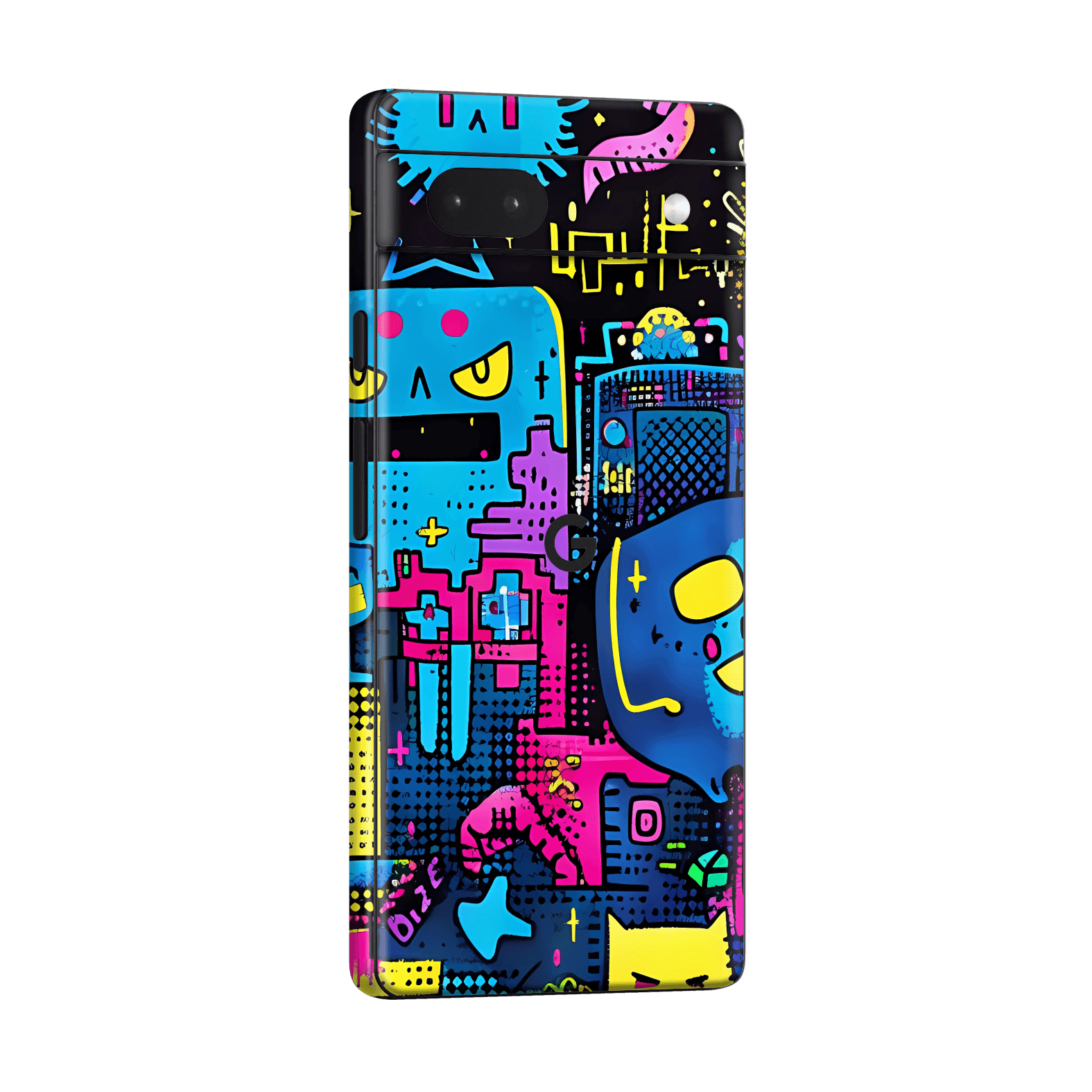 Pixel 6a Print Printed Custom SIGNATURE Arcade Rave Gaming Gamer Pixel Skin Wrap Sticker Decal Cover Protector by QSKINZ | QSKINZ.COM