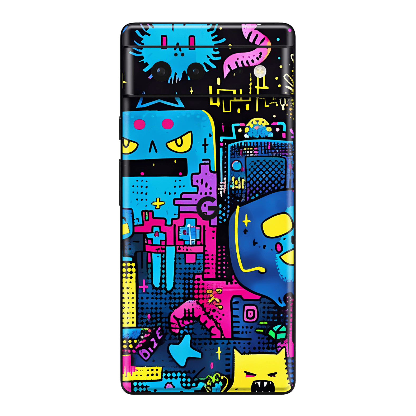 Pixel 6 Print Printed Custom SIGNATURE Arcade Rave Gaming Gamer Pixel Skin Wrap Sticker Decal Cover Protector by QSKINZ | QSKINZ.COM