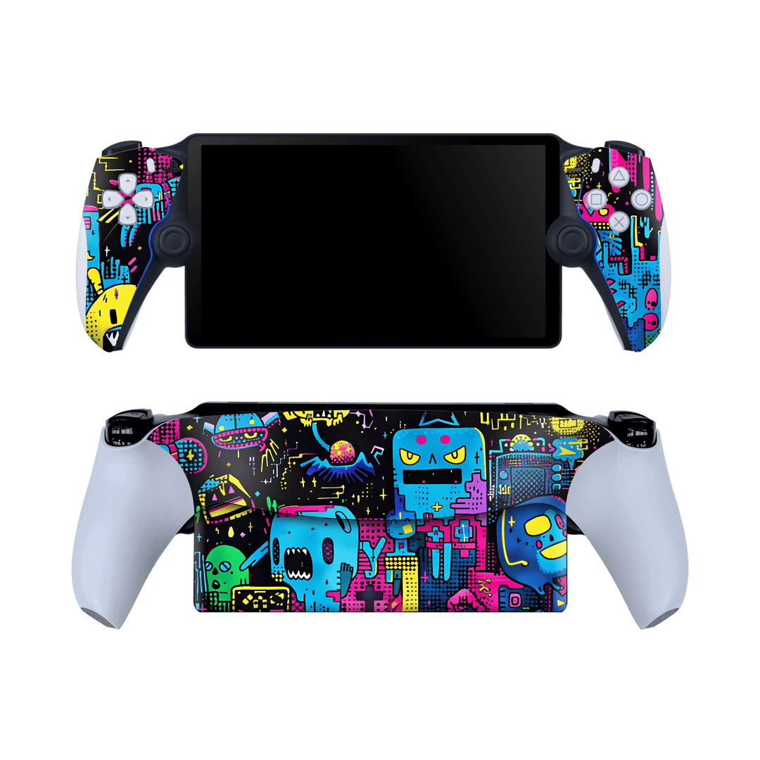 PlayStation PORTAL Print Printed Custom SIGNATURE Arcade Rave Gaming Gamer Pixel Skin Wrap Sticker Decal Cover Protector by QSKINZ | QSKINZ.COM