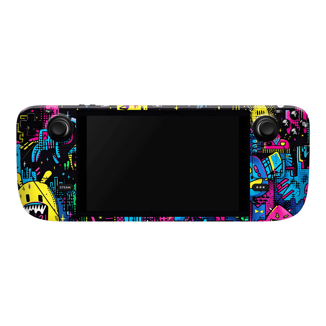 Steam Deck OLED Print Printed Custom SIGNATURE Arcade Rave Gaming Gamer Pixel Skin Wrap Sticker Decal Cover Protector by QSKINZ | QSKINZ.COM