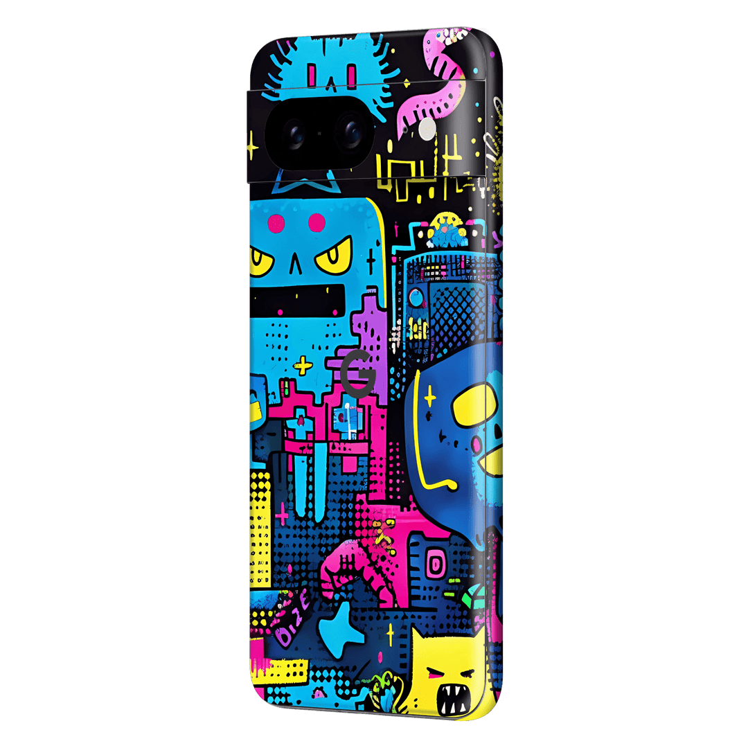 Pixel 8 Print Printed Custom SIGNATURE Arcade Rave Gaming Gamer Pixel Skin Wrap Sticker Decal Cover Protector by QSKINZ | QSKINZ.COM