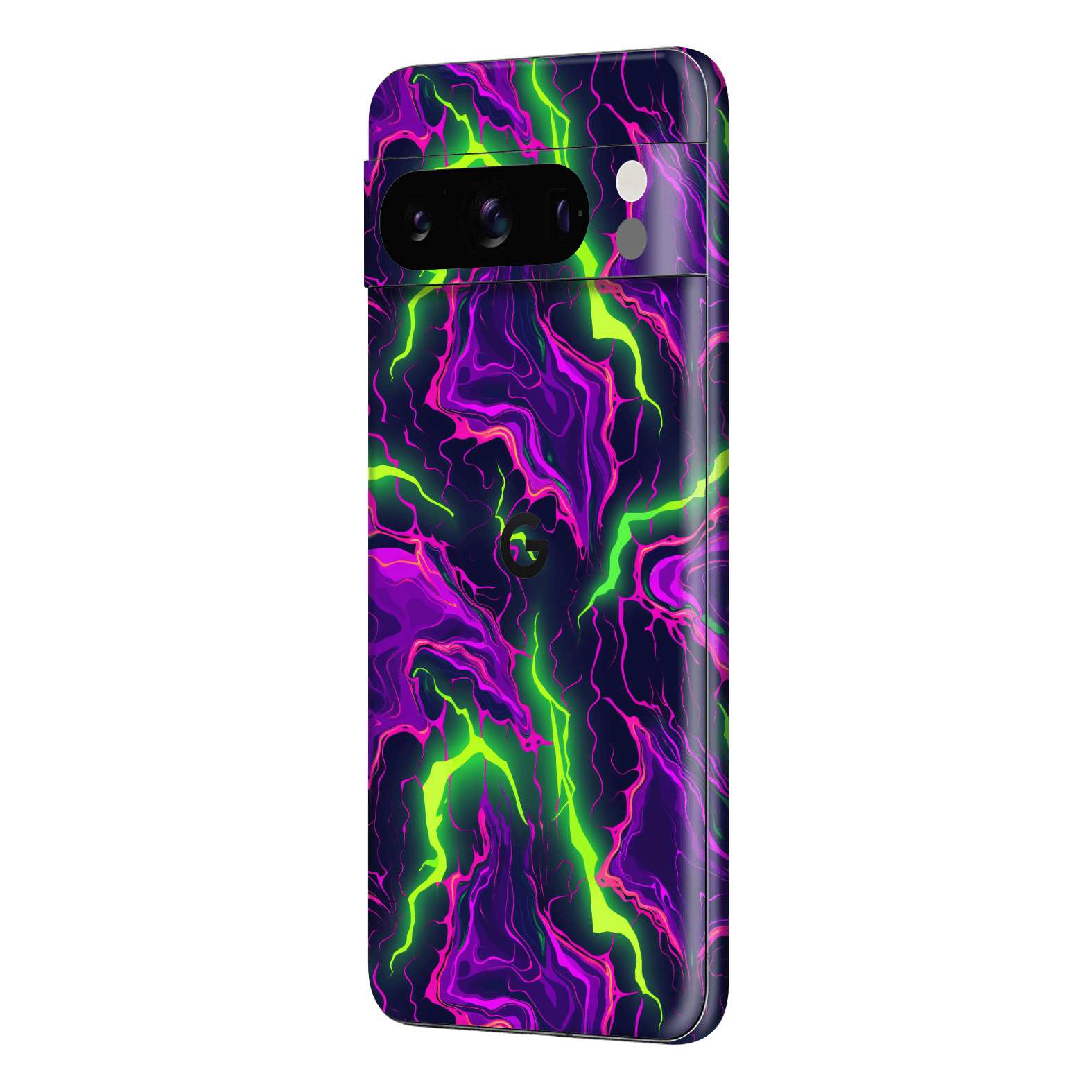 Pixel 8 PRO Print Printed Custom SIGNATURE Twisterra Twist Neon Purple Yellow Green Anime Skin Wrap Sticker Decal Cover Protector by QSKINZ | QSKINZ.COM