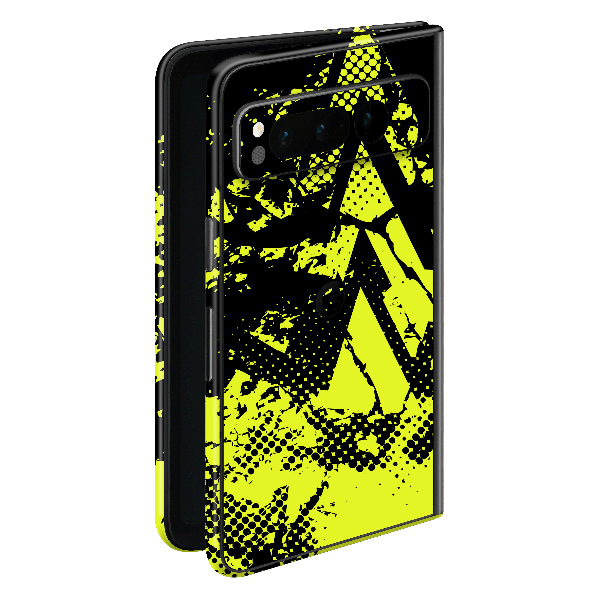Pixel FOLD Print Printed Custom SIGNATURE Grunge Yellow Green Trace Skin Wrap Sticker Decal Cover Protector by QSKINZ | QSKINZ.COM
