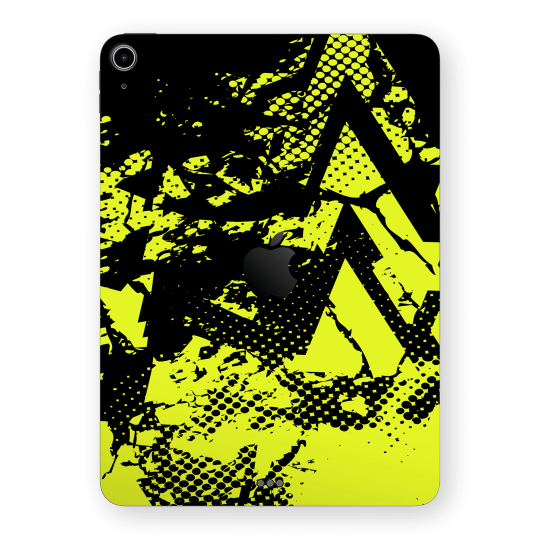 iPad Air 13” (M2) Print Printed Custom SIGNATURE Grunge Yellow Green Trace Skin Wrap Sticker Decal Cover Protector by QSKINZ | QSKINZ.COM