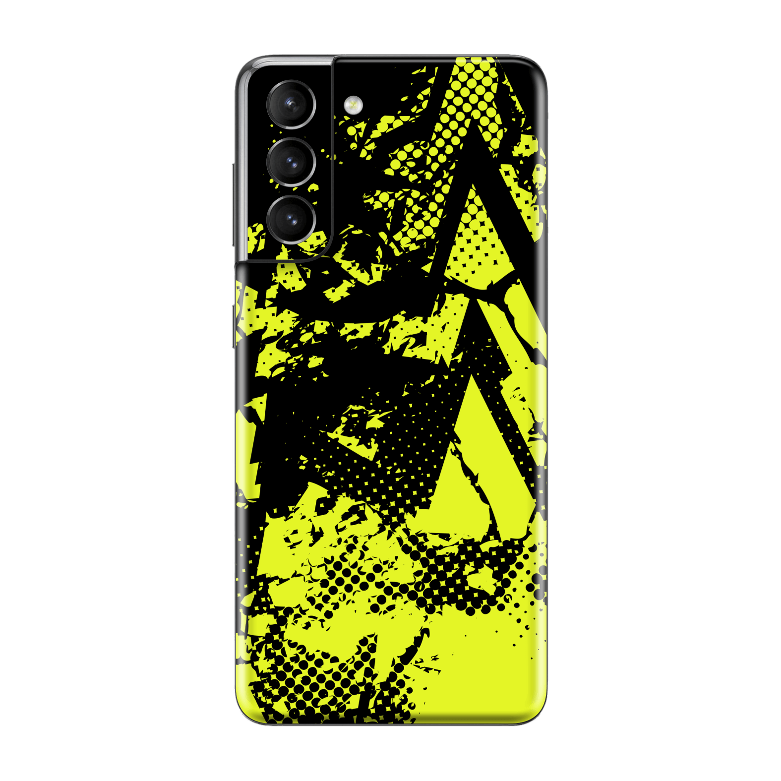 Samsung Galaxy S21+ PLUS Print Printed Custom SIGNATURE Grunge Yellow Green Trace Skin Wrap Sticker Decal Cover Protector by QSKINZ | QSKINZ.COM