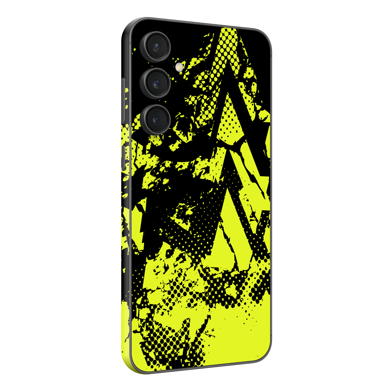 Samsung Galaxy S23 (FE) Print Printed Custom SIGNATURE Grunge Yellow Green Trace Skin Wrap Sticker Decal Cover Protector by QSKINZ | QSKINZ.COM