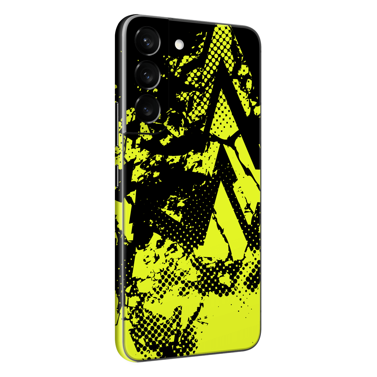 Samsung Galaxy S22 Print Printed Custom SIGNATURE Grunge Yellow Green Trace Skin Wrap Sticker Decal Cover Protector by QSKINZ | QSKINZ.COM
