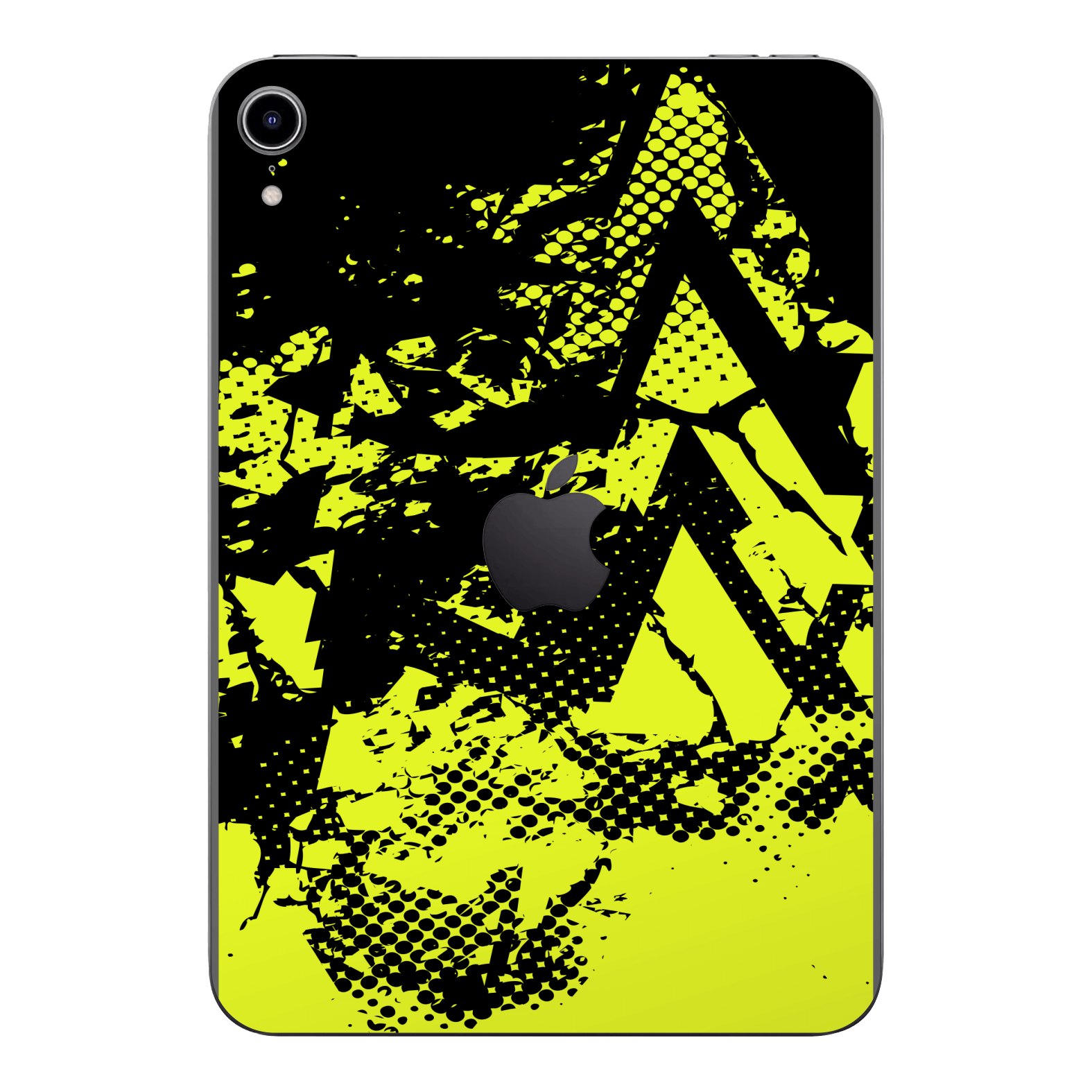 iPad Mini 6 Print Printed Custom SIGNATURE Grunge Yellow Green Trace Skin Wrap Sticker Decal Cover Protector by QSKINZ | QSKINZ.COM