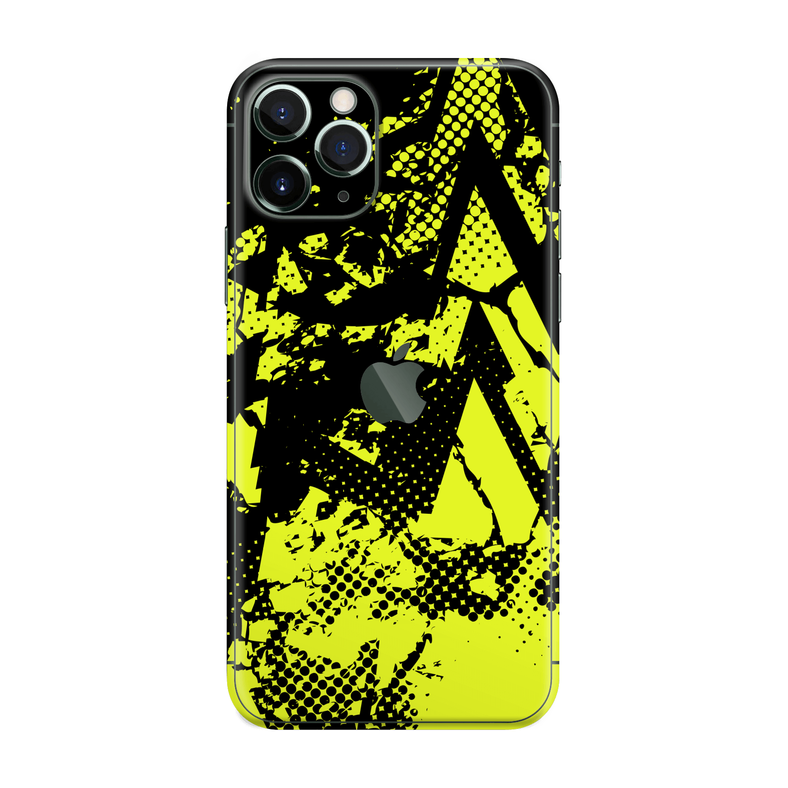iPhone 11 Pro MAX Print Printed Custom SIGNATURE Grunge Yellow Green Trace Skin Wrap Sticker Decal Cover Protector by QSKINZ | QSKINZ.COM