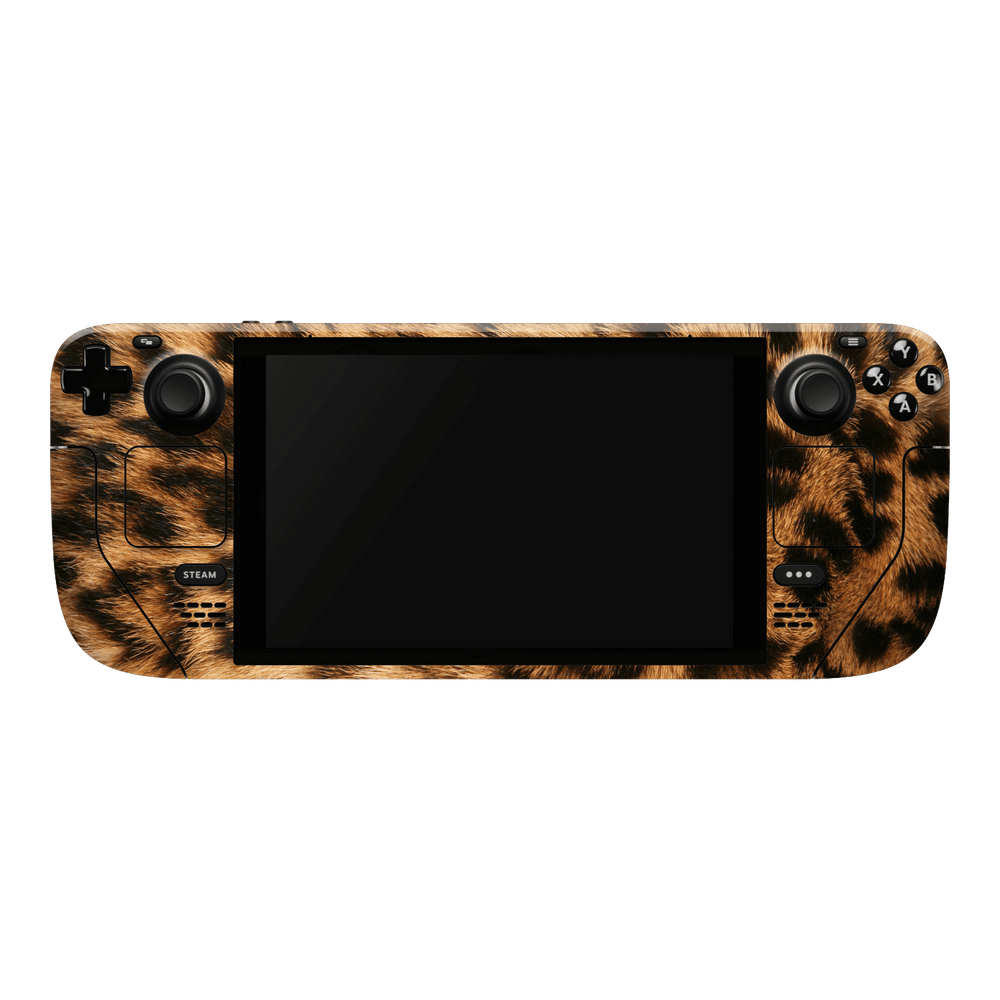 Steam Deck Oled Print Printed Custom SIGNATURE Leo Reverie Leopard Print Skin Wrap Sticker Decal Cover Protector by QSKINZ | QSKINZ.COM