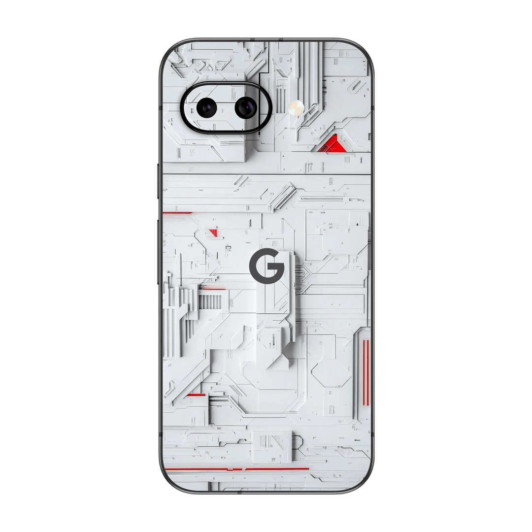 Google Pixel 9a Print Printed Custom SIGNATURE Interstellar White Spaceship Skin Wrap Sticker Decal Cover Protector by QSKINZ | QSKINZ.COM
