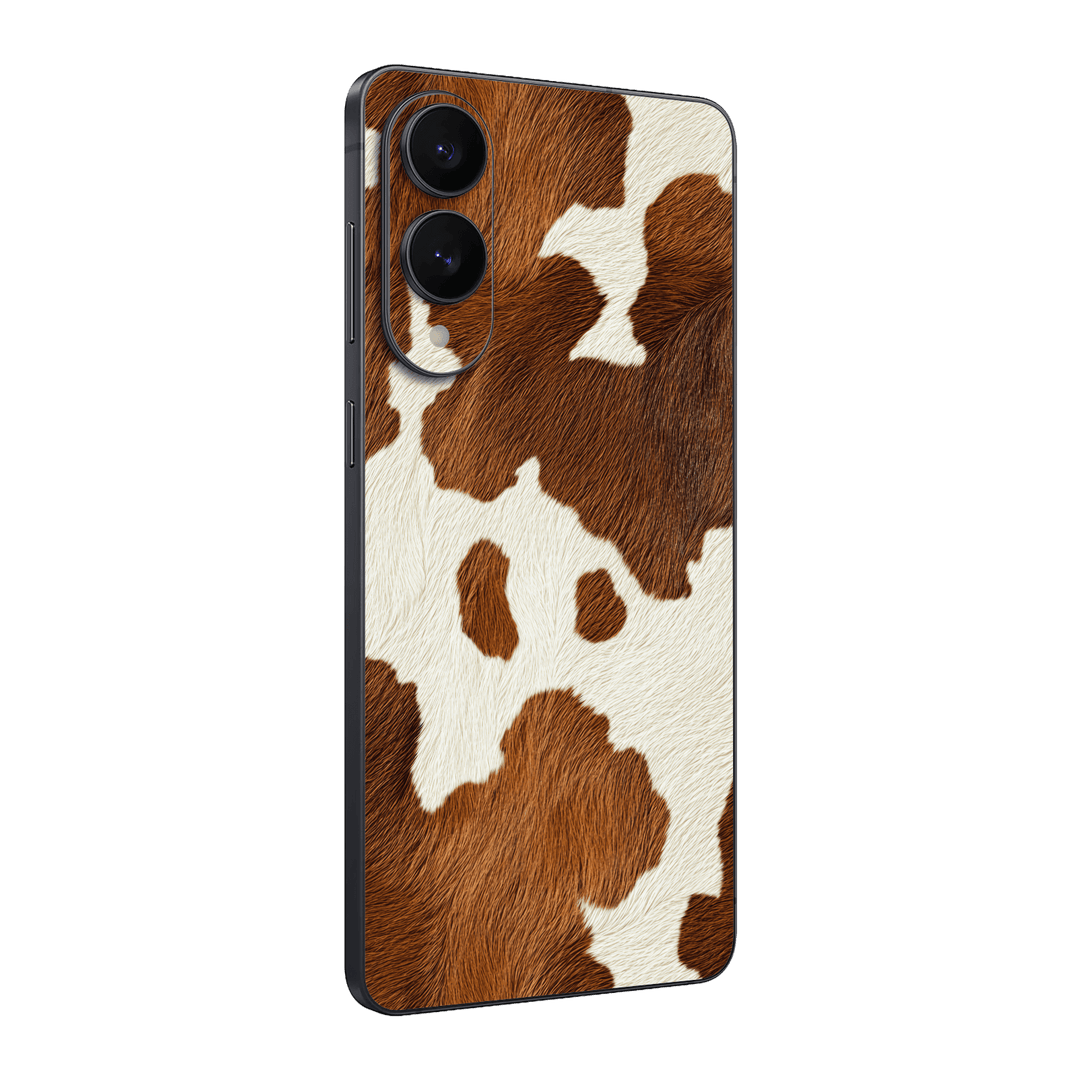 Samsung Galaxy S25 EDGE Print Printed Custom SIGNATURE MOO Cow Print Cowhide Skin Wrap Sticker Decal Cover Protector by QSKINZ | QSKINZ.COM
