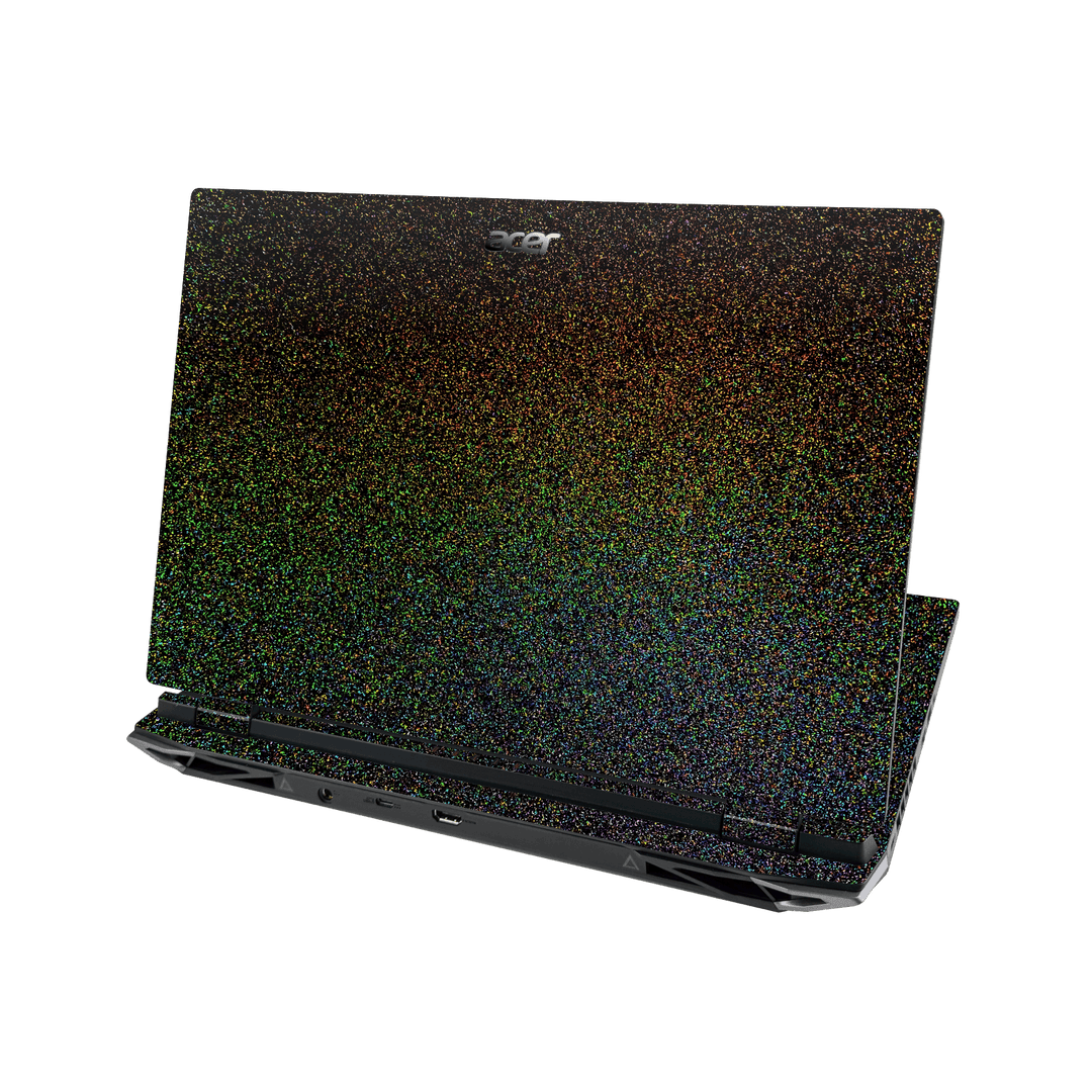 Acer NITRO 5 (17-inch) GALAXY Galactic Black Milky Way Rainbow Sparkling Metallic Gloss Finish Skin Wrap Sticker Decal Cover Protector by QSKINZ | qskinz.com