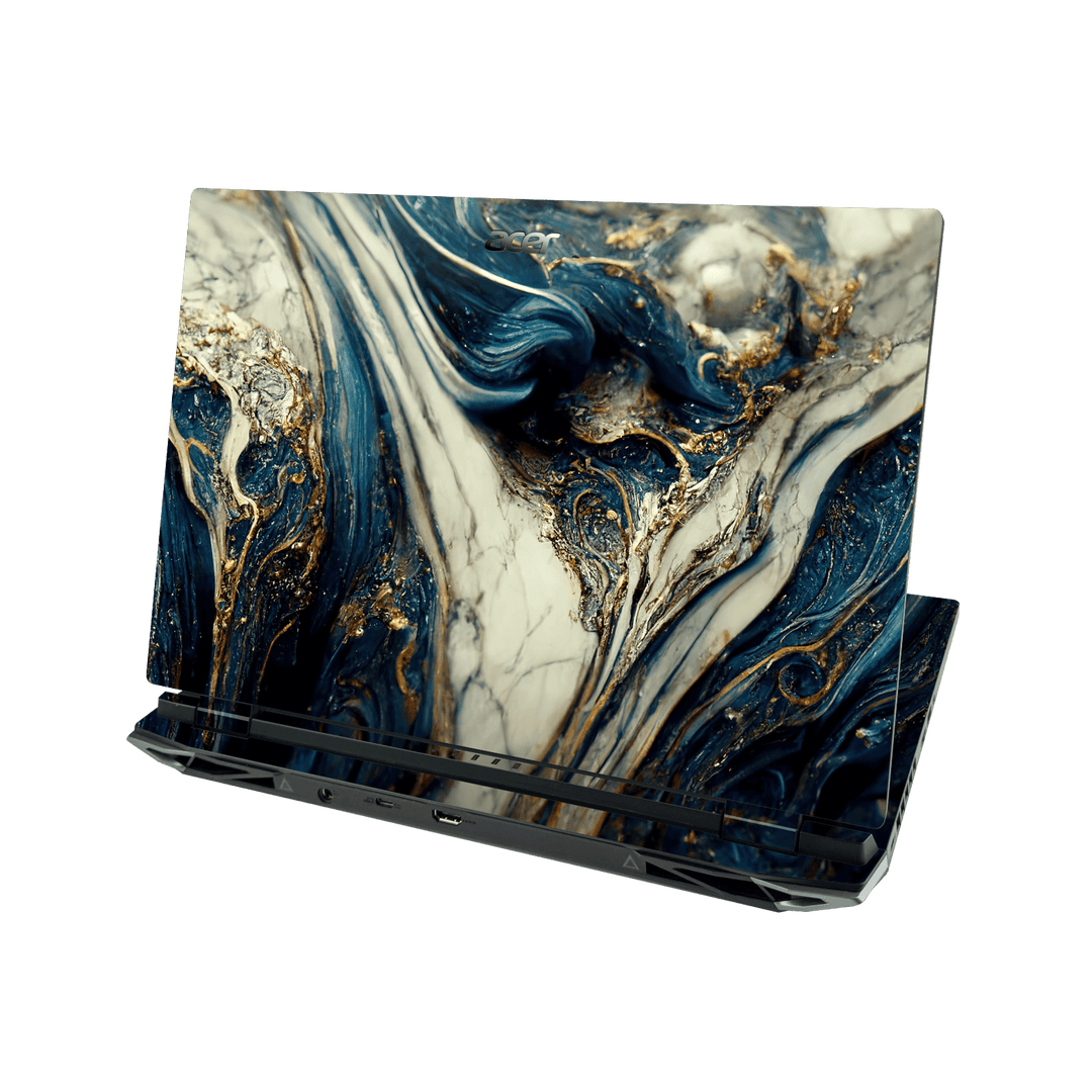 Acer NITRO 5 (17-inch) Printed Custom SIGNATURE Agate Geode Naia Ocean Blue Stone Skin Wrap Sticker Decal Cover Protector by QSKINZ | qskinz.com