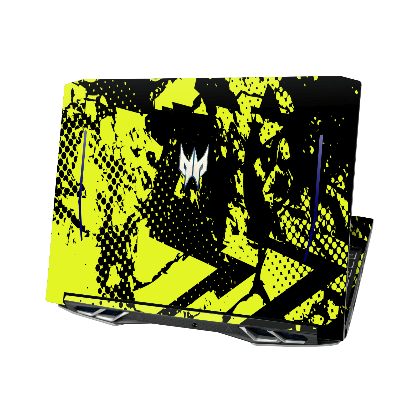 Acer Predator Helios 300 (15.6") Print Printed Custom SIGNATURE Grunge Yellow Green Trace Skin Wrap Sticker Decal Cover Protector by QSKINZ | QSKINZ.COM