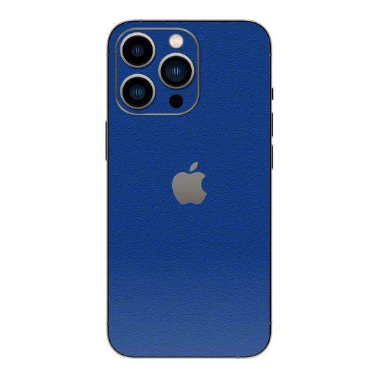 iPhone 15 PRO LUXURIA Admiral Blue Textured Skin - Premium Protective Skin Wrap Sticker Decal Cover by QSKINZ | Qskinz.com