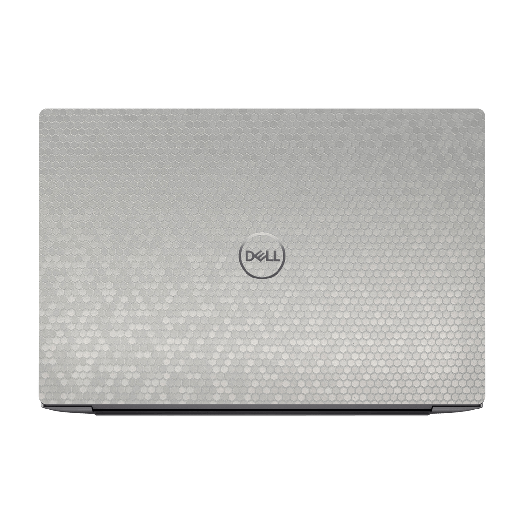 Dell XPS 13 Plus (9320) Luxuria Silver Honeycomb 3D Textued Skin, Wrap, Cover, Protector by QSKINZ | qskinz.com