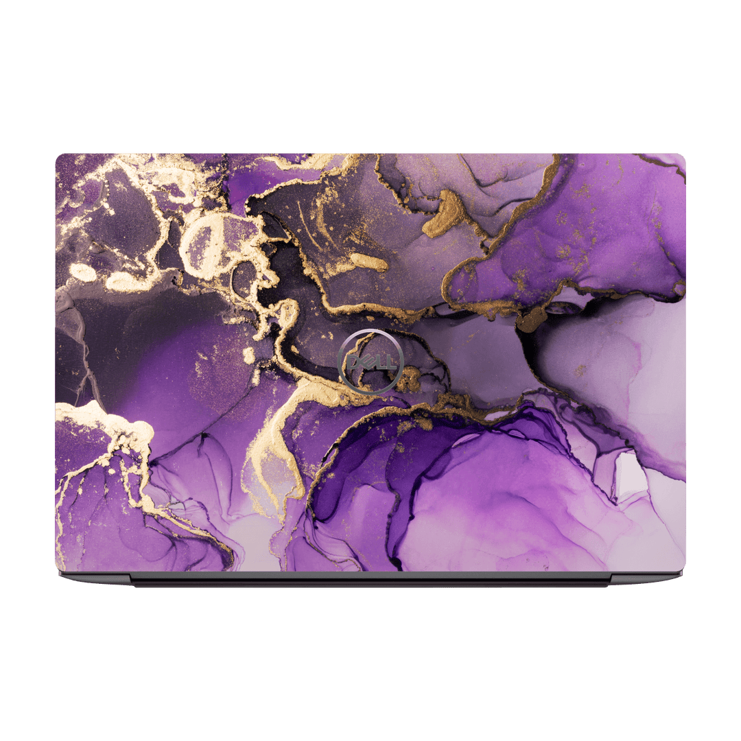 Dell XPS 13 Plus (9320) Print Printed Custom SIGNATURE AGATE GEODE Purple-Gold Skin Wrap Sticker Decal Cover Protector by QSKINZ | qskinz.com
