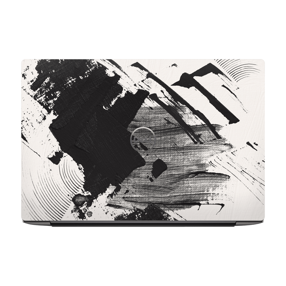 Dell XPS 13 Plus (9320) Print Printed Custom SIGNATURE Black and White Madness Skin Wrap Sticker Decal Cover Protector by QSKINZ | qskinz.com