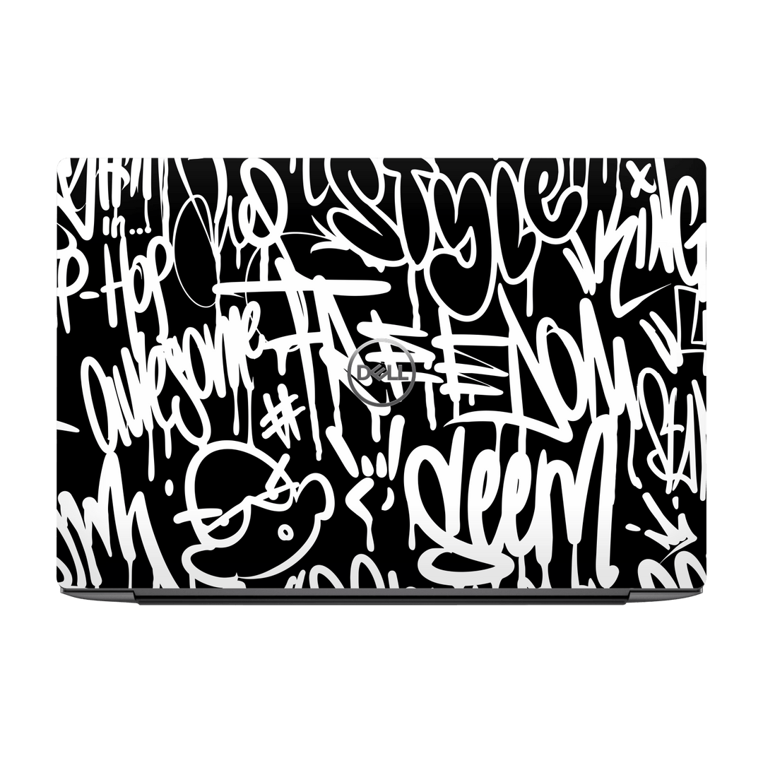 Dell XPS 13 Plus (9320) Print Printed Custom SIGNATURE Monochrome Black and WhiteGraffiti Skin Wrap Sticker Decal Cover Protector by QSKINZ | qskinz.com