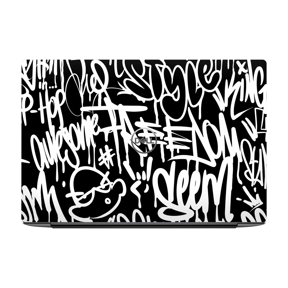 Dell XPS 13 Plus (9320) Print Printed Custom SIGNATURE Monochrome Black and WhiteGraffiti Skin Wrap Sticker Decal Cover Protector by QSKINZ | qskinz.com