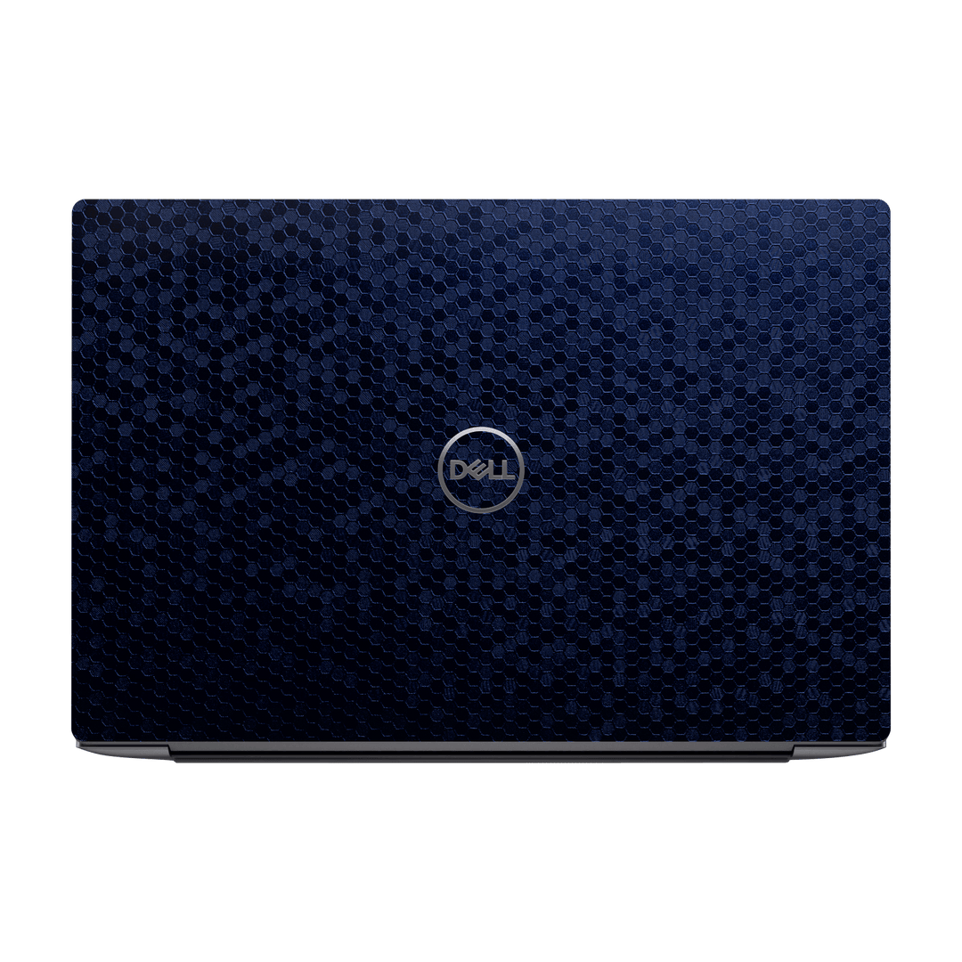 Dell XPS 15 (9500/9510/9520/9530) Luxuria Navy Blue Honeycomb 3D Textured Skin Wrap Sticker Decal Cover Protector by QSKINZ | qskinz.com